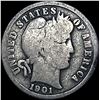 Image 1 : 1901-S Silver Barber Dime NICELY CIRCULATED