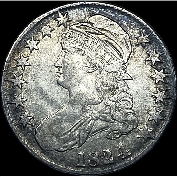 1824 Capped Bust Half Dollar CLOSELY UNCIRCULATED