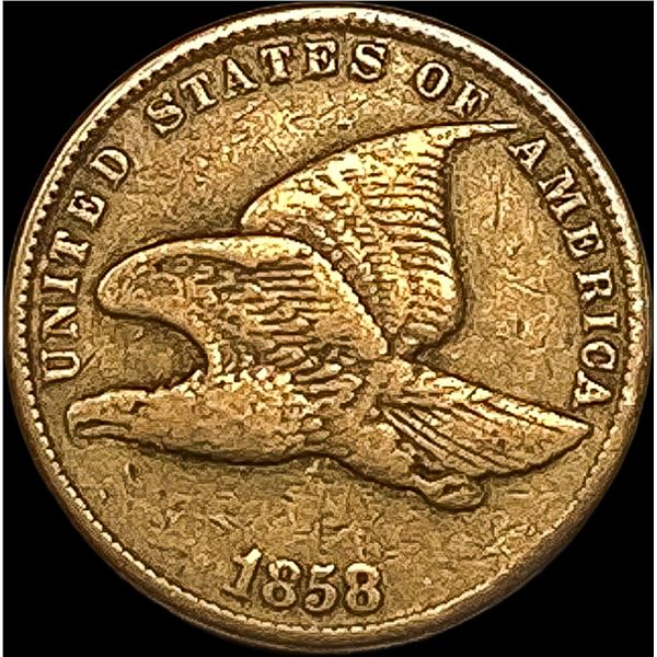 1858 Copper-Nickel Flying Eagle Cent LIGHTLY CIRCULATED