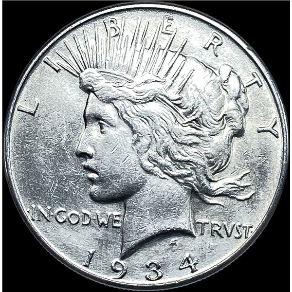 1934 Silver Peace Dollar CHOICE AU