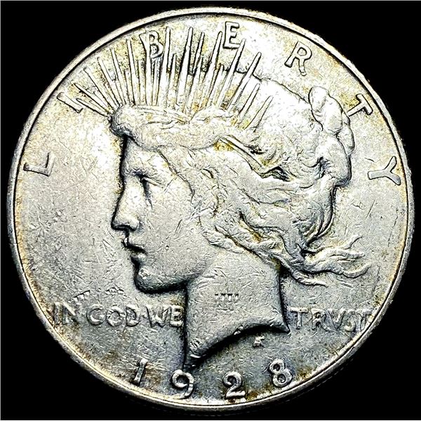 1928 Peace Silver Dollar NEARLY UNCIRCULATED