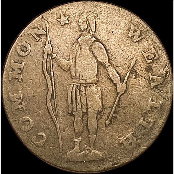 1788 Massachusetts Cent Copper LIGHTLY CIRCULATED