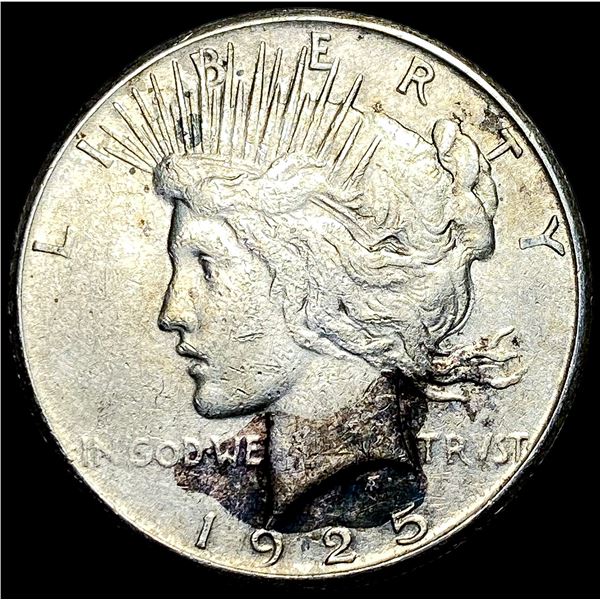 1925-S Silver Peace Dollar CLOSELY UNCIRCULATED