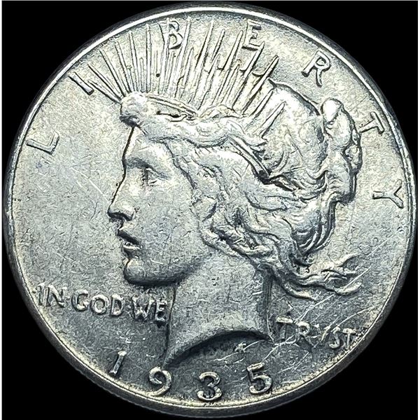 1935 Silver Peace Dollar CLOSELY UNCIRCULATED