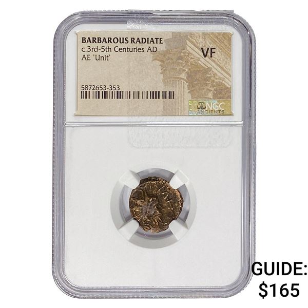 Barbarous Radiate c.3rd-5th Centuries AD AE 'Unit' NGC VF