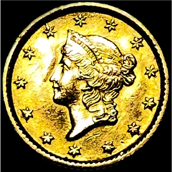 1854 Gold $1 Type 1 CLOSELY UNCIRCULATED