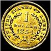 Image 2 : 1854 Gold $1 Type 1 CLOSELY UNCIRCULATED