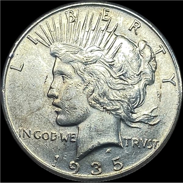 1935 Silver Peace Dollar CLOSELY UNCIRCULATED