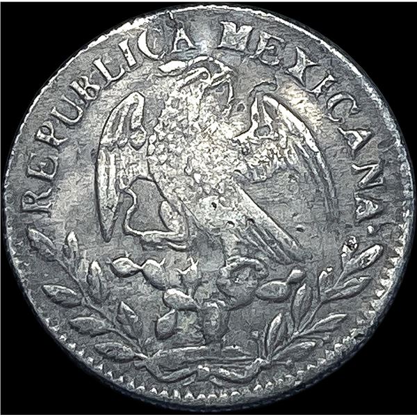 1849-Mo P.F. Silver 2 Reales Mexico HIGH GRADE