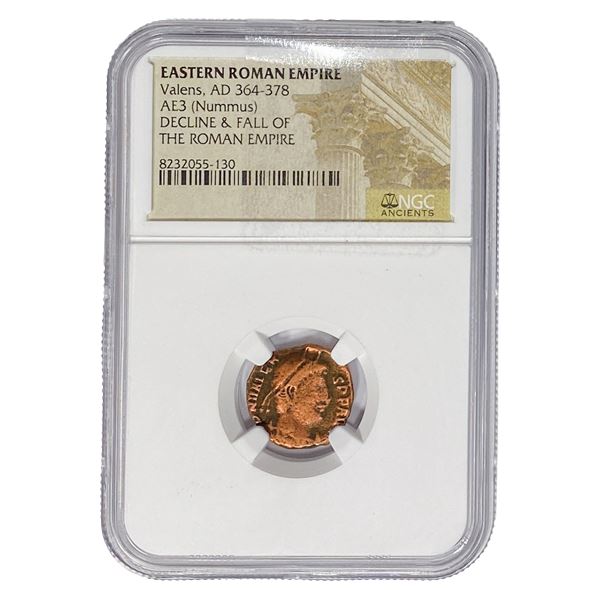 Eastern Roman Valens, AD 364-378 AE3(Nummus) NGC