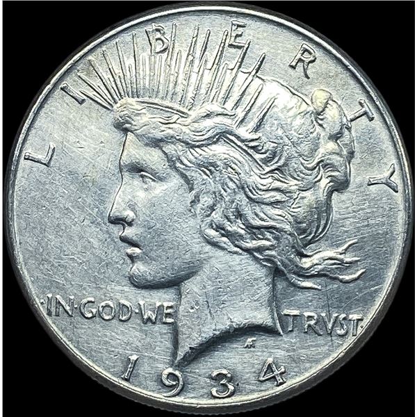 1934 Silver Peace Dollar CHOICE AU