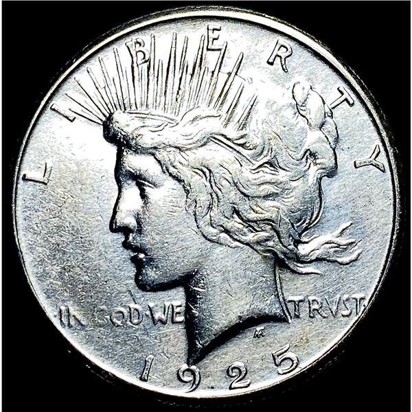 1925-S Silver Peace Dollar CLOSELY UNCIRCULATED