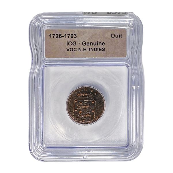 1726-1793 VOC N.E. INDIES Duit ICG Genuine