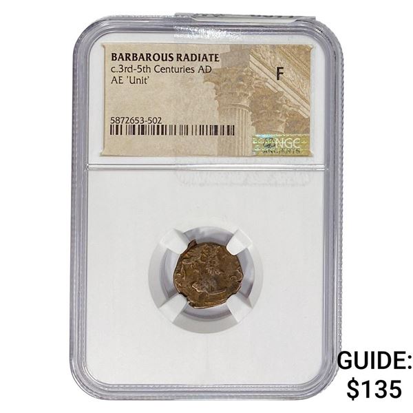 Barbarous Radiate c.3rd-5th Centuries AD AE 'Unit' NGC F
