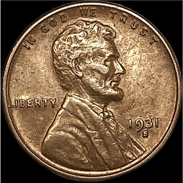 1931-S Lincoln Wheat Cent CLOSELY UNCIRCULATED
