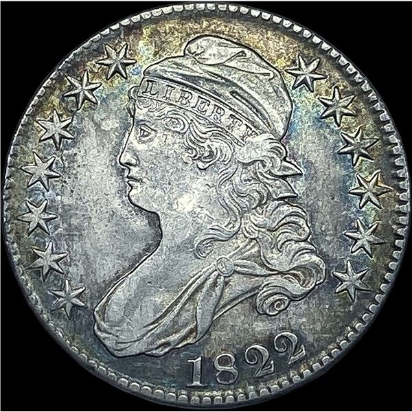 1822 Capped Bust Half Dollar CLOSELY UNCIRCULATED