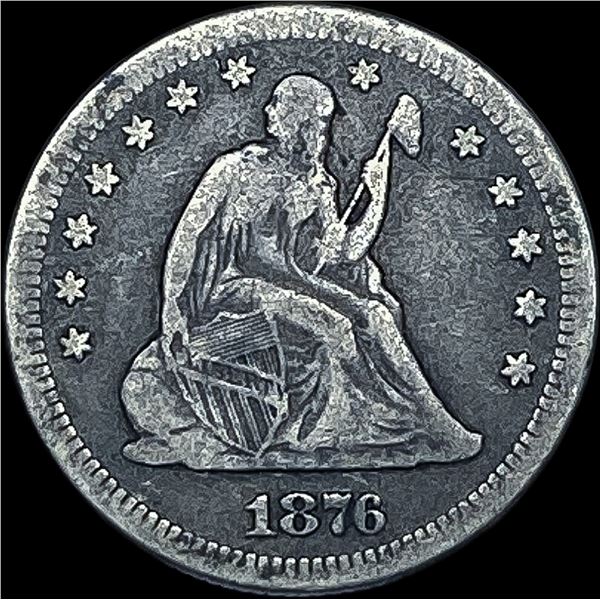 1876-D Seated Liberty Quarter LIGHTLY CIRCULATED