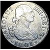 Image 1 : 1801 Silver 2 Reales Spain (Charles IV) HIGH GRADE