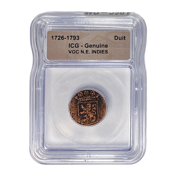 1726-1793 VOC N.E. INDIES Duit ICG Genuine