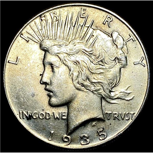 1935 Silver Peace Dollar CLOSELY UNCIRCULATED
