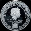 Image 1 : 2021 Tokelau 1 oz Silver Five Dollars Scorpio GEM PROOF