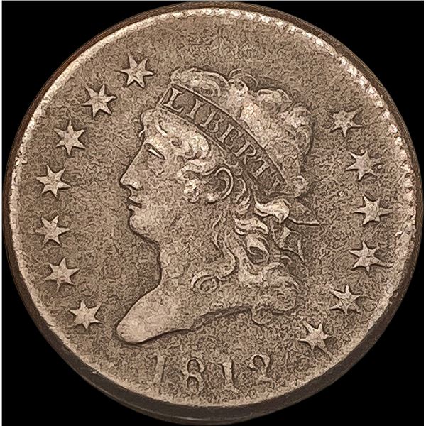 1812 Classic Head Large Cent NEARLY UNCIRCULATED
