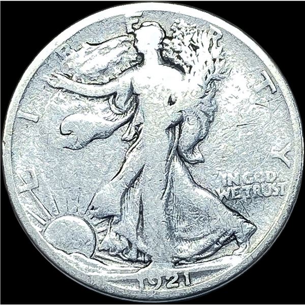 1921-S Silver Walking Liberty Half Dollar NICELY CIRCULATED