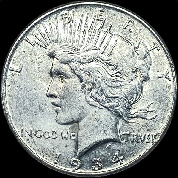 1934 Silver Peace Dollar CLOSELY UNCIRCULATED
