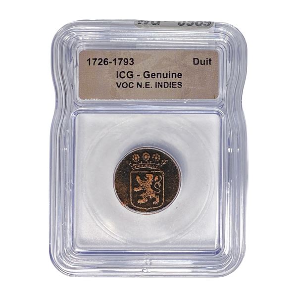 1726-1793 VOC N.E. INDIES Duit ICG Genuine
