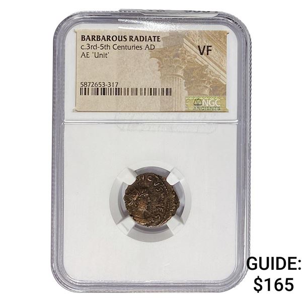 Barbarous Radiate c.3rd-5th Centuries AD AE 'Unit' NGC VF