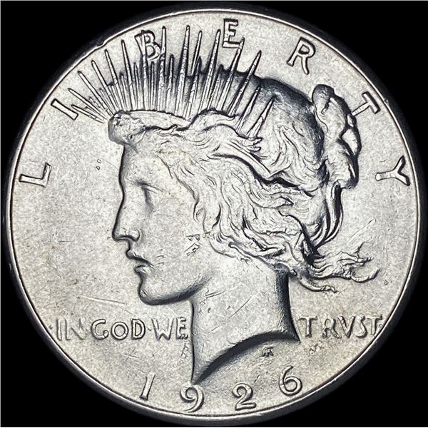 1926-S Silver Peace Dollar CHOICE AU
