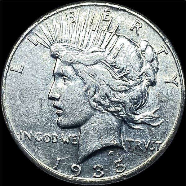 1935 Silver Peace Dollar CLOSELY UNCIRCULATED