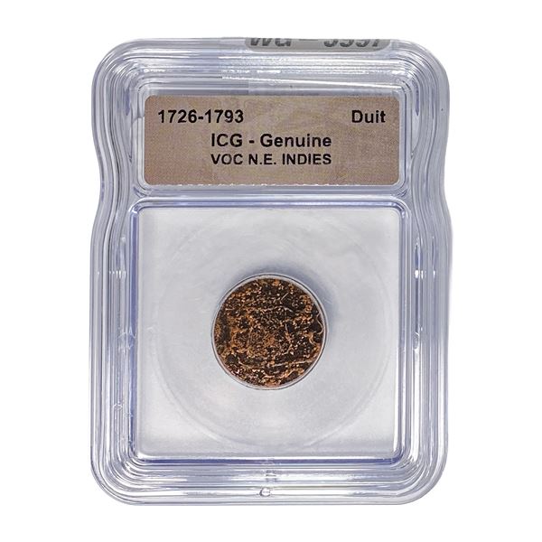 1726-1793 VOC N.E. INDIES Duit ICG Genuine