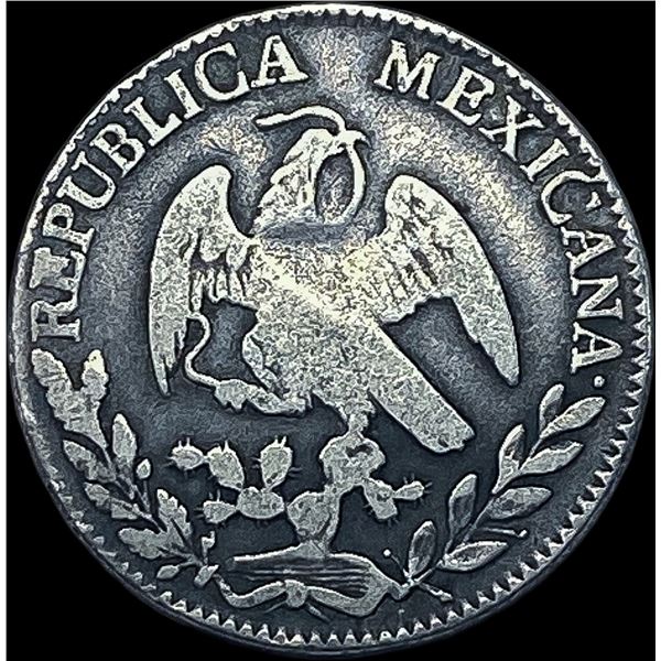 1847-O Mexico Silver 2 Reales HIGH GRADE