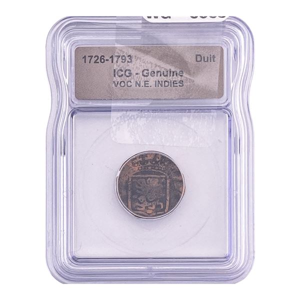 1726-1793 VOC N.E. INDIES Duit ICG Genuine