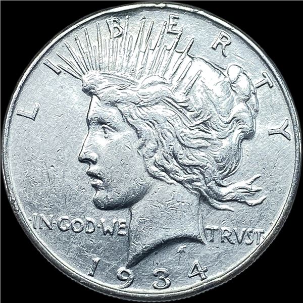 1934 Silver Peace Dollar CHOICE AU