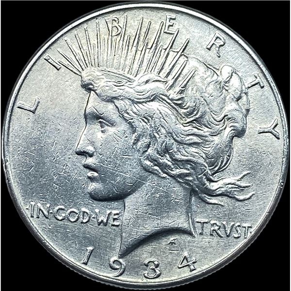 1934 Peace Silver Dollar CHOICE AU