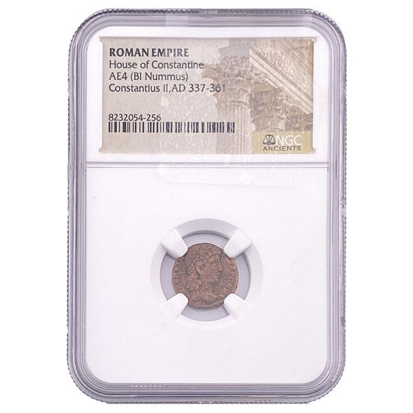 Roman House of Constantine AE4 BI Nummus NGC