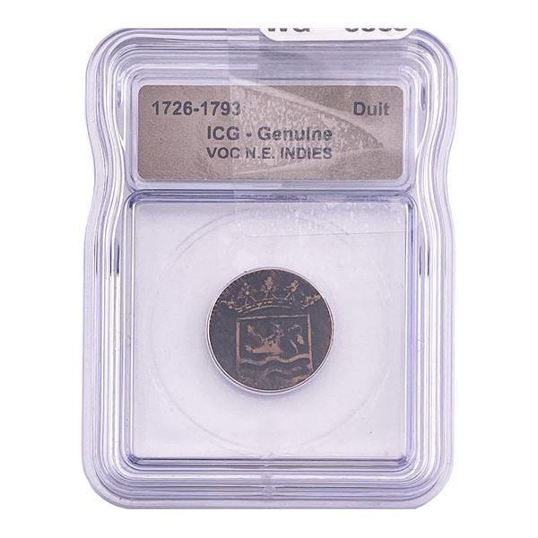 1726-1793 VOV N.E. INDIES Duit ICG Genuine