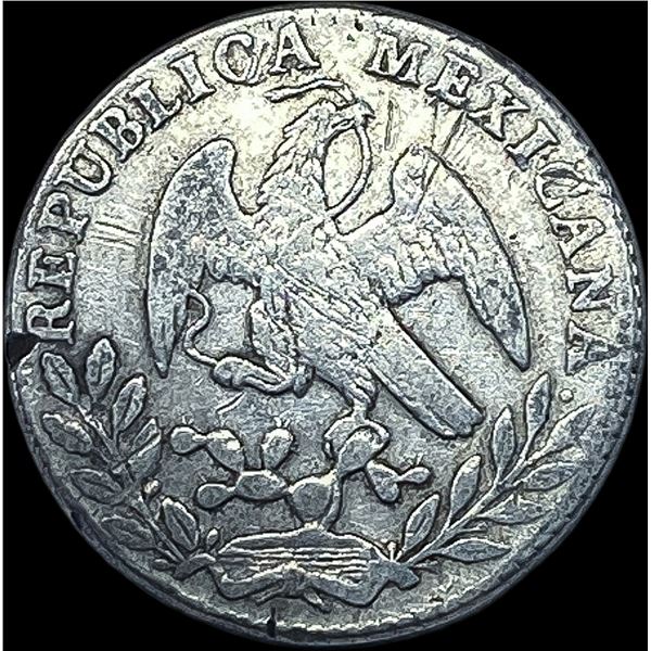 1848 Mo-MF Silver 2 Reales Mexico HIGH GRADE