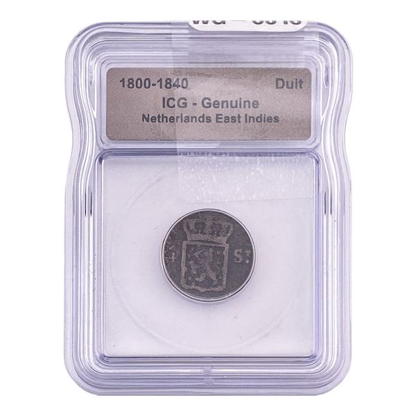 1800-1840 Netherlands East Indies ICG Genuine