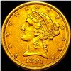 Image 1 : 1881 Liberty Head Half Eagle $5 Gold UNCIRCULATED