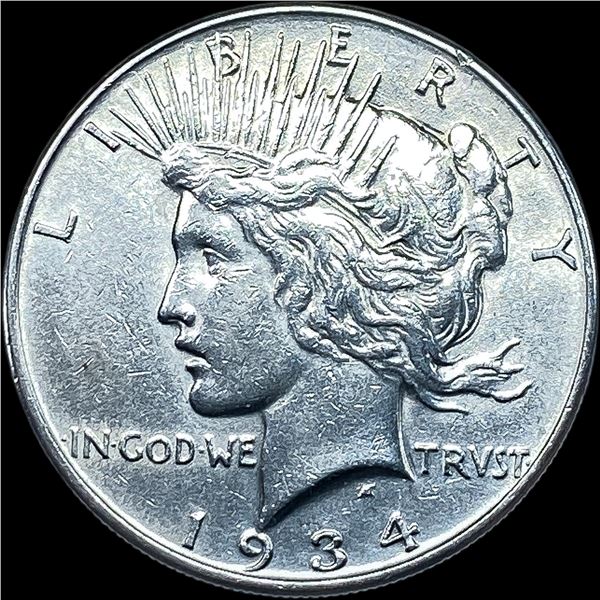 1934 Silver Peace Dollar CHOICE AU