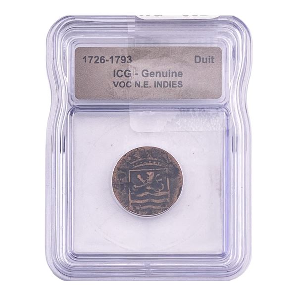 1726-1793 VOV N.E. INDIES Duit ICG Genuine