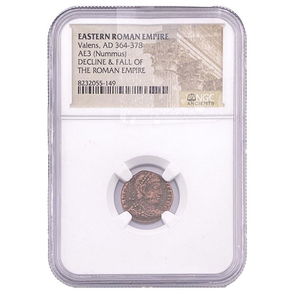 Eastern Roman Valens, AD 364-378 AE3(Nummus) NGC
