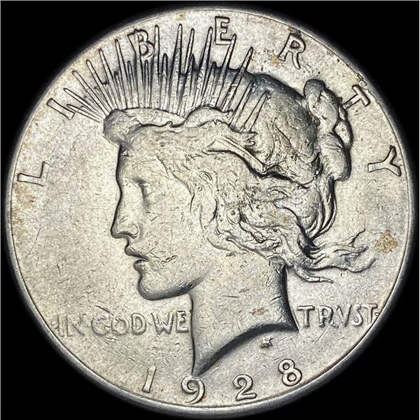 1928-S Silver Peace Dollar CLOSELY UNCIRCULATED