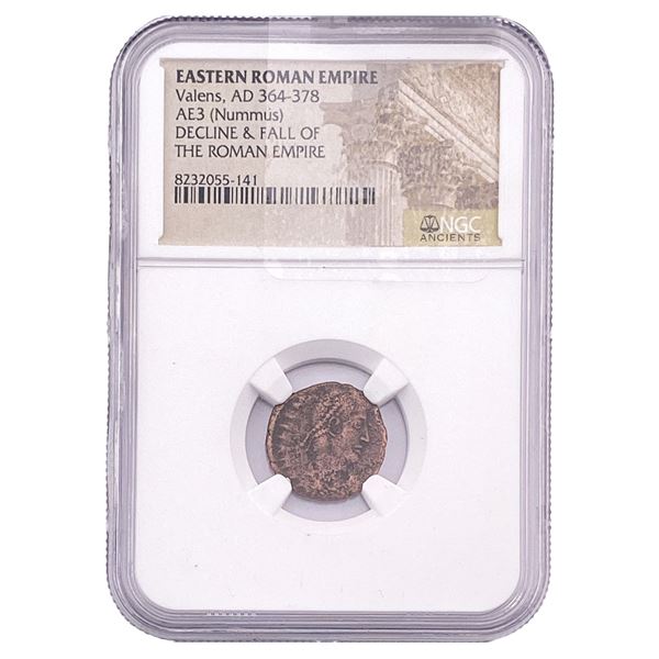 Eastern Roman Valens, AD 364-378 AE3(Nummus) NGC