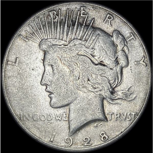 1928-S Silver Peace Dollar CLOSELY UNCIRCULATED