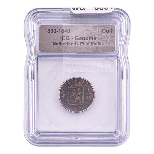 1800-1840 Netherlands East Indies ICG Genuine