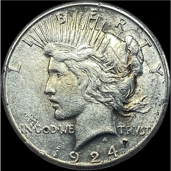 1924-S Silver Peace Dollar CLOSELY UNCIRCULATED